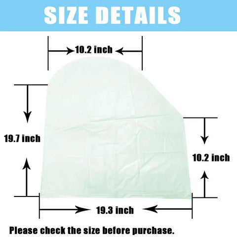 Durable Microscope Dust Cover For Full Size Standard Microscopes Waterproof PVC Shield Keeps Dust Spills And Debris Off Your Lab Gear Fits Most Medium To Small Microscopes 19 Inch By 10 Inch By 9 Inch size details, transparent PVC cover, 19.3 x 10.2 x 19.7 inch