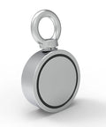 Double Sided Neodymium Magnet Fishing Kit With 1000Lbs Combined Strength And 2.95 Inch Eyebolt for treasure recovery