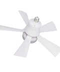 Eboxer 1 Pack Screw Ceiling Fan Light for Bedroom (White) with five white blades and a central light socket design.