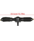 Heavy Duty 300mm Steering Wheel Steel Kit With 320mm Rack And Pinion Adjustable Shaft Set Replacement, black rack.