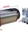 Dimensions of 110V 1000W High Torque 80mm Square BLDC Motor With Driver Hall Sensor Low Noise High Speed Brushless Motor for DIY