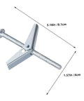 Heavy Duty Drywall Toggle Bolts Kit With Thirty Sets Wall Anchors For Secure Mounting And No Fuss Install At Home Or Office Durable Design Versatile For Hanging Shelves Pictures Cables And Office Gear, 3.18in bolt