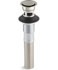 Pop Up Clicker Drain With Overflow Solid Brass Construction One And A Quarter Inch Connection Easy Clean Design Built Tough For Your Sink