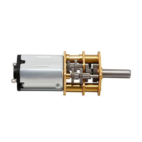 GA12 N20 Micro DC 6V 200 RPM High Speed Reduction Motor with Mini Metal Gear Box and Two Terminals side view