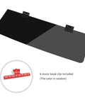 Music Book Stand For Keyboard And Digital Piano, Lightweight ABS Sheet Music Holder, black, 59cm wide, with music book clip.