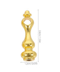 Gold Metal Shelf Rail Bracket from 12 Pack With 6mm Holes, for Glass Shelves Gallery Rails and Wine Cabinets, Heavy Duty, Secure Locking.