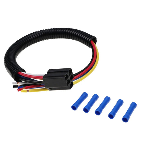 5 Pin 18 Inch Ignition Key Switch Wiring Harness M90206 For Lawn Tractors Durable 12 Month Warranty Compatible With John Deere