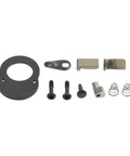 24 Teeth Ratchet Wrench Repair Kit, 11-Piece Socket Head Set For 1/4, 3/8, And 1/2 Inch Drive Tools, Chrome Plated Black Finish parts displayed.
