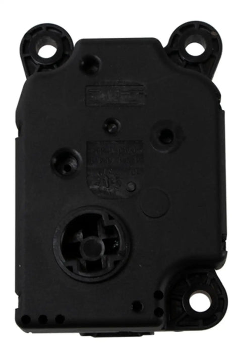 Legit Heavy Duty HVAC Recirculation Door Actuator That Kicks Trash And Makes Your Heater Cooler Work Like A Champ For 2011 Through 2022 Buick Cadillac Chevy ELR Spark Volt Models, black plastic actuator detail.