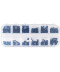 Laptop Screws Replacement Kit, 240 Pieces In M2, M2.5, M3 Sizes, displayed in a plastic box with labeled compartments
