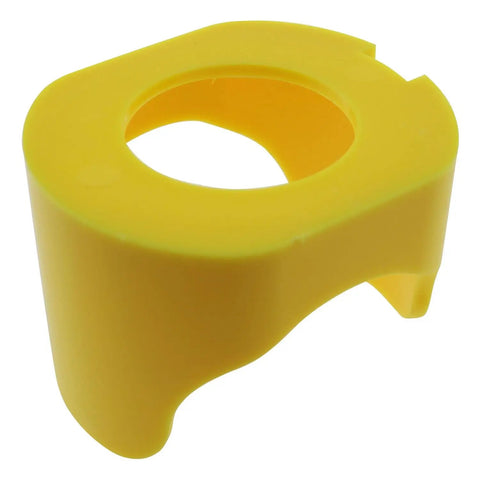 30mm Plastic Emergency Stop Button Protective Cover with Two Feet Guard for Push Switch Yellow Shield for Industrial Panels
