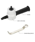 Double Head Nibbler For Metal Cutting, 360 Degree Adjustable Sheet Metal Cutter with handle and disassembling wrench