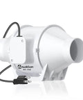 3 Inch Duct Fan Inline Mixed Flow Ventilation System For Bathroom Kitchen Grow Tent And 3D Printer, 76 CFM High Efficiency