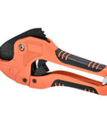 Manganese Steel Pipe Cutter With 42mm Opening For PVC PPR Gas Pipes Beefy Heavy Duty Hand Cutting Tool in orange and black handle