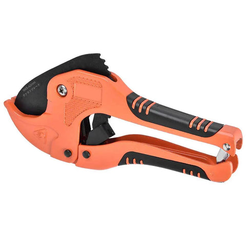 Manganese Steel Pipe Cutter With 42mm Opening For PVC PPR Gas Pipes Beefy Heavy Duty Hand Cutting Tool in orange and black handle