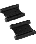 Double Action Spring Hinge Set Auto Close Two Way Door Hinge for Cabinets Wardrobes and Gates Stainless Steel Plated