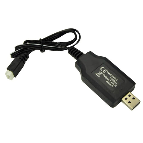 USB charger for Beast 1/10 Scale 4WD Electric RC Rock Crawler with Dual Motors And 4 Wheel Steering, RTR Truck