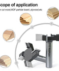 Pro Grade Spoilboard Surfacing Router Bit With One Half Inch Shank And Two Inch Cutting Diameter Four Wing Slab Flattening Planer Bit