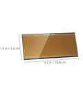 Awesome 4 PCS Golden Welding Helmet Glass Filter Lens replacement, sized 4.2x1.9 inches, durable for pro welders.