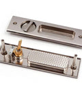 Sliding Door Lock With Invisible Recessed Handle And Latch, Includes Keys, For Pocket Doors And Barn Wood Doors, Interior Privacy