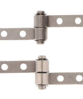 Two Pack Nickel Zero Point One Newton Meter Torque Type Friction Positioning Hinges With 360 Degree Rotation For Three Point Three Millimeter Hole And Nineteen Millimeter Length Rock Solid Build XIBEIKE