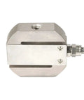 Heavy Duty S Type Tension And Pressure Sensor For Industrial Weighing Systems And Hoisting Equipment Built Tough For Press Machines And Railway Signal Control 50Kg Capacity, stainless steel, side view