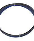 Bi-Metal Bandsaw Blade 1 Inch Wide 0.035 Inch Thick 130 Inch Long 4/6VT Teeth For 10 Inch By 14 Inch Horizontal Miter Saw Replacement Part Beefed-Up For Real World Cutting In The Shop, coiled view