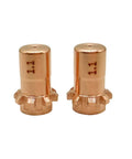 Two KP2062-2B1 1.1mm nozzle tips, replacement for PRO-CUT 55/80 plasma cutter electrodes KP2063-1B1, swap-ready for clean cuts