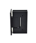 Heavy Duty Shower Door Hinge 90 Degree Matte Black Built To Handle Wider Glass Doors Up To 140 Lbs With Full Back Plate