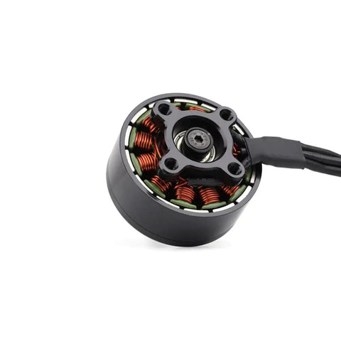 Close-up view of 4215 400KV Brushless Motor For FPV Racing Drones High Load 6 To 8S Powerhouse With 736W Peak Power 25.2 To 33.6V Range.