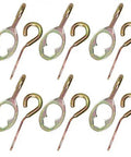 Heavy Duty Lag Bolts Kit With HexHook Pro Anchoring Plate 12 Pack, visible hexhook adapters and plates for outdoor use.