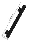 Slick Glide Keyboard Tray Slides With Bottom Mount Drawer Rails 35mm Width Cold Rolled Steel for office desk replacement, matte black.