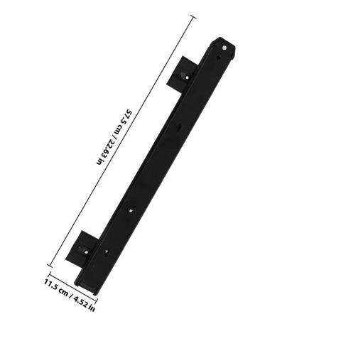 Slick Glide Keyboard Tray Slides With Bottom Mount Drawer Rails 35mm Width Cold Rolled Steel for office desk replacement, matte black.
