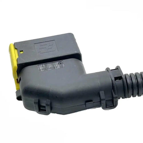 Heavy Duty Abs Sensor Wiring Harness Connector Plug Replacement For Cars And Trucks Compatible With 1 1703639 1 And 2 1703639 1 angled view with yellow clip.