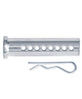 20 Pack One Half Inch By Two Inch Heavy Duty Multi Hole Clevis Pins With R Clips, Adjustable Universal Fastener, Low Carbon Steel
