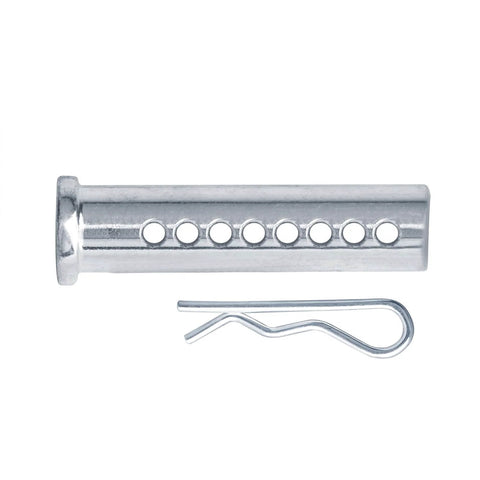 20 Pack One Half Inch By Two Inch Heavy Duty Multi Hole Clevis Pins With R Clips, Adjustable Universal Fastener, Low Carbon Steel