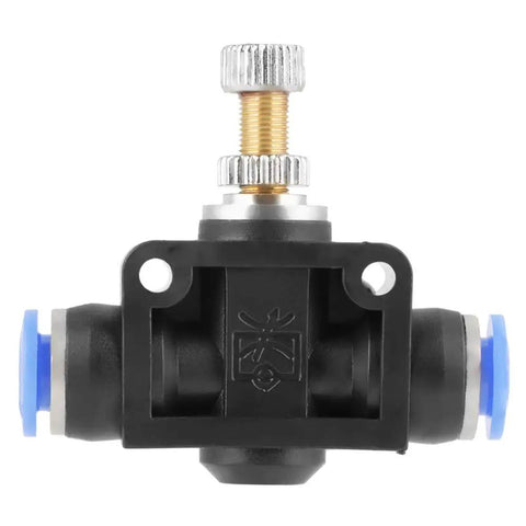 Ten Piece Six mm Pneumatic Flow Speed Valve Kit With Push To Connect Fitting For Zero Headache Air Tool Hookups Rock Solid Cylinder Tuning And Hassle Free Quick Change Control