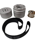 High Performance Water Pump Pulley Kit With Long Gilmer Belt Drive Made From Lightweight Billet Aluminum For Small Block Chevy 287 Sbc Engines For Hot Rods And Street Rides, with pulleys and belt