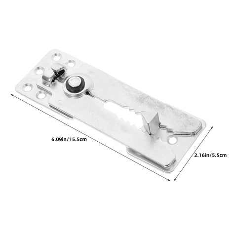 Heavy Duty 6 Pack Sectional Couch Connectors Anti Slip Furniture Brackets Cold Rolled Steel Clips for Modular Sofas, 6.09in long.