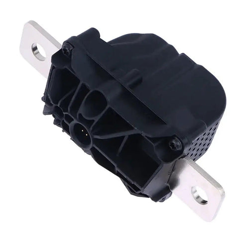 Black High Voltage Battery Disconnect Pyro Fuse Drop In Replacement For 2017 2022 Models, detailed side view showing connector and fitting.