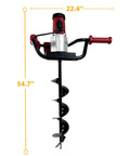 Powerful 1500W Electric Post Hole Digger with 6 Inch Auger Bit for Fence Posts, decks, tree planting, and landscaping projects
