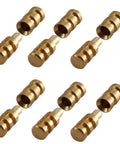 Upgrade Your Setup With This Set Of Fifteen Zinc Alloy Table Connector Pins And Copper Plated Sleeves, 15 zinc pins in brass finish.