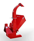 PTO Wood Chipper 3 Point Shredder Mulcher Tractor Attachment For Farm Equipment with red design and adjustable chute