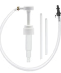 Fluid Pump For Standard Quart Bottles With Third Hand Adapter For Gear Oil, showing the pump with two tubes and adapter.