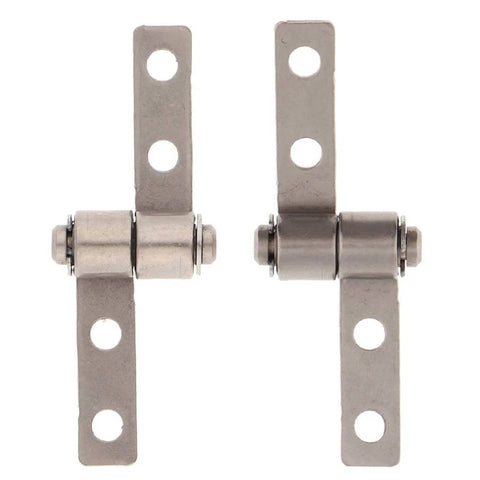 Two Pack Nickel 0.1 N.m 360 Degree Rotation Torque Type Friction Positioning Hinges With 3.3 mm Holes And 19 mm Length