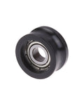 Quiet Rubber Roller Pulley Kit For Sliding Doors And Furniture Hardware U Shaped Bearing 8.5mm 5x16mm 695 Moving Wheel No Squeak Glide Easy Direct Replacement Durable Low Noise Wheel black rubber bearing pulley