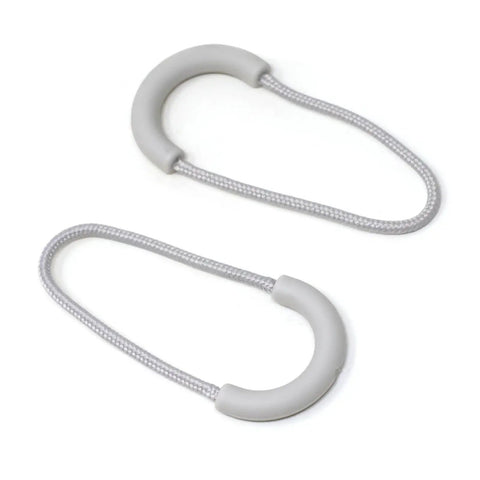 10 Pack Heavy Duty U Shape Zipper Pulls For Backpacks Luggage And Clothes With Nylon Rubber Grip 3Mm Cord Replacement Zips In Gray