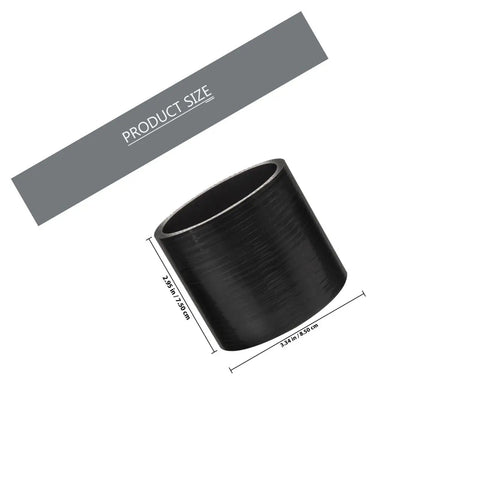 Heavy Duty Silicone Hose Coupler Connector Hydraulic Systems Black Rubber Fitting Durable Easy Install Swap Out Secure Connection 3.34 x 2.95 in