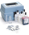 Total And Calcium Hardness Test Kit For Field Use With Drop Count Titration Model HA-4P All Reagents In Rugged Carrying Case Easy No Fuss Economical Hardness Analysis, blue case, bottles
