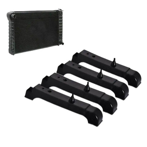 GM Radiator Mounting Pads 4 Pack Black Rubber Cushions For 1968 To 1982 Radiator Support Bushings Brackets Insulators Replacement